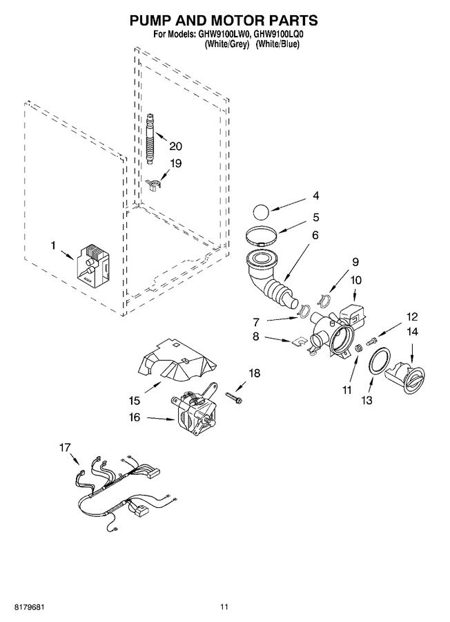 Diagram for GHW9100LQ0