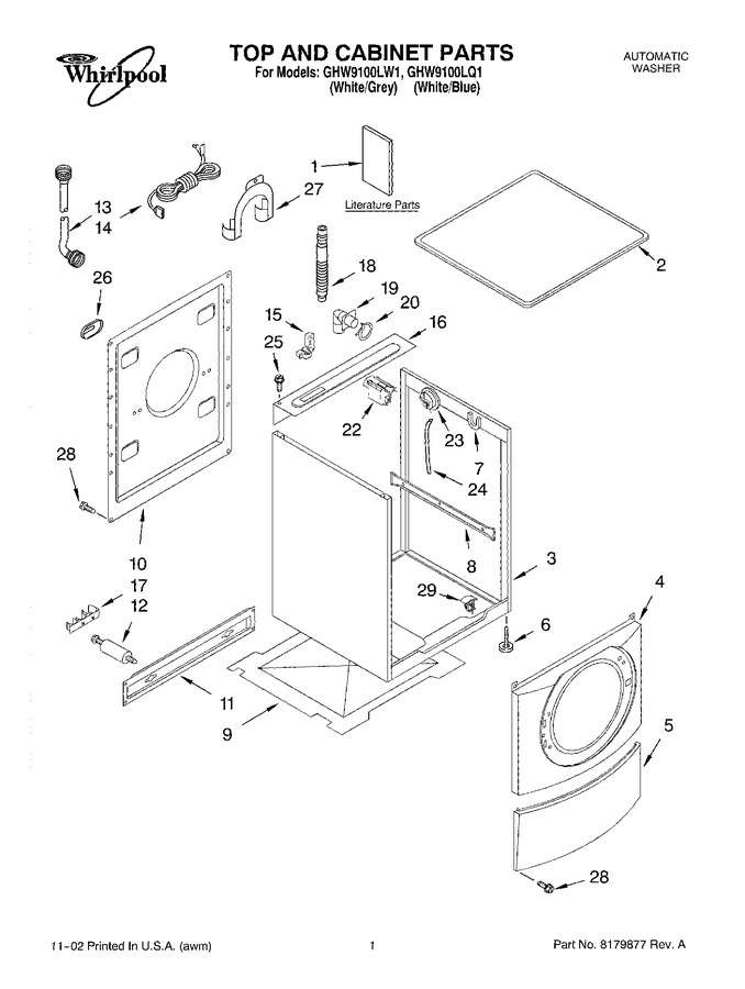 Diagram for GHW9100LW1