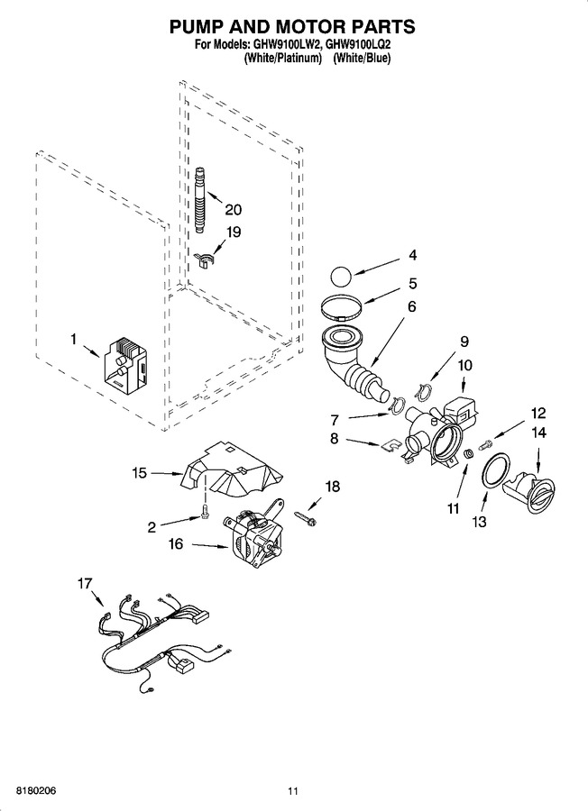 Diagram for GHW9100LQ2