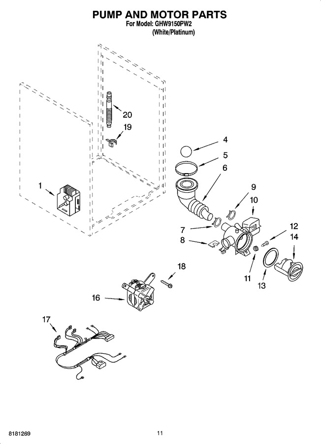 Diagram for GHW9150PW2