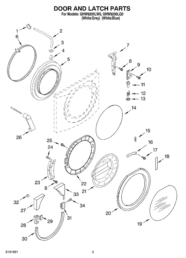 Diagram for GHW9200LW0