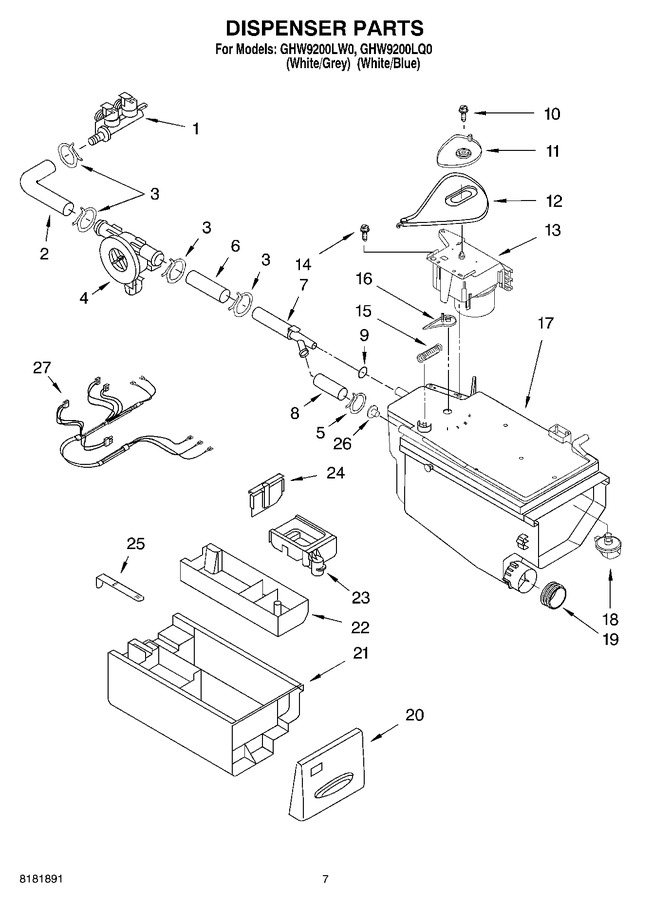 Diagram for GHW9200LW0