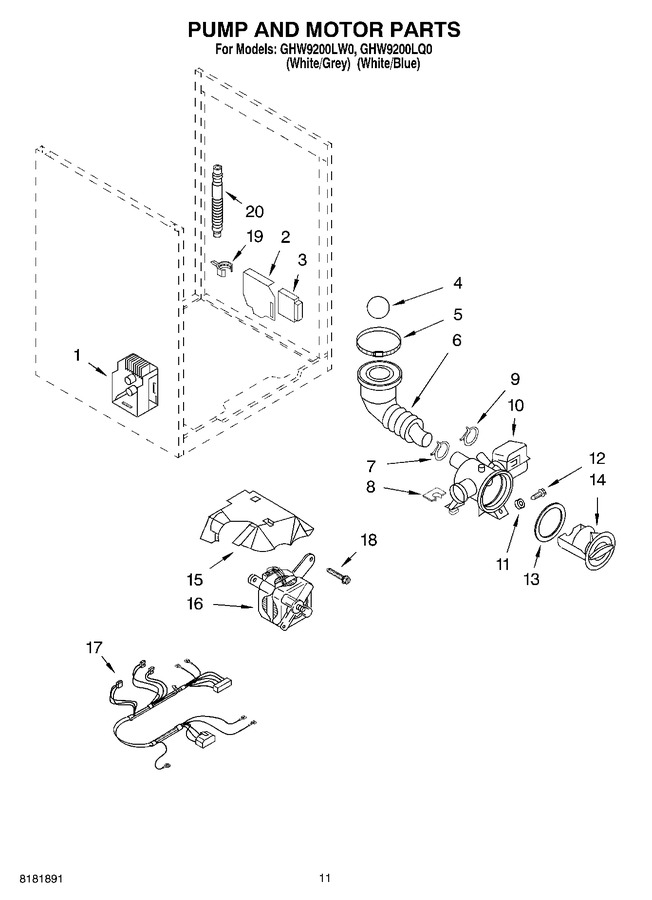 Diagram for GHW9200LQ0