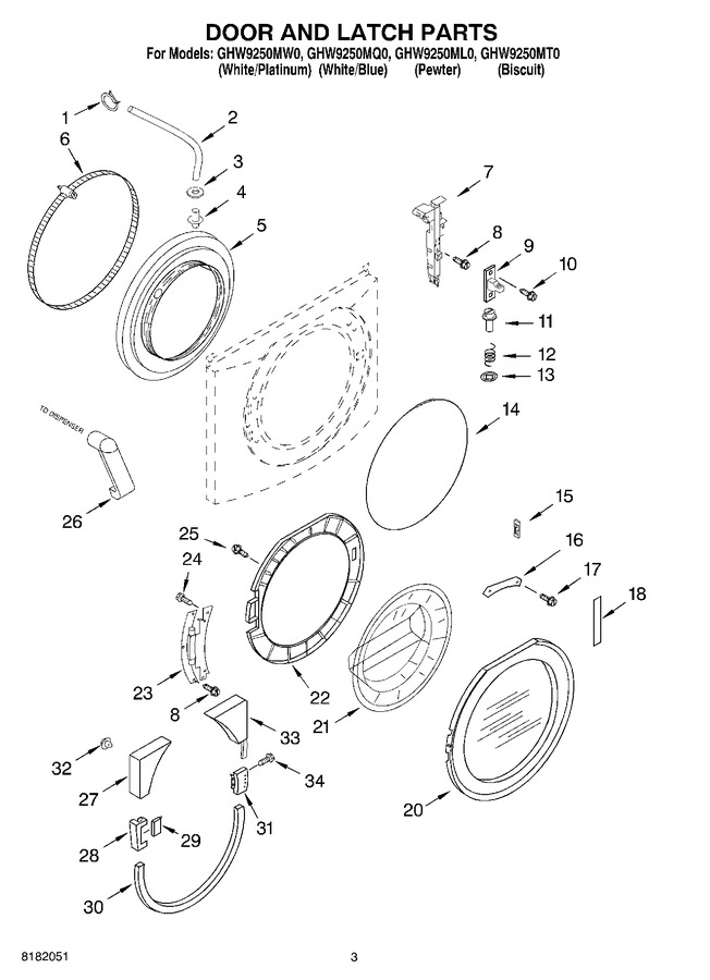 Diagram for GHW9250MT0