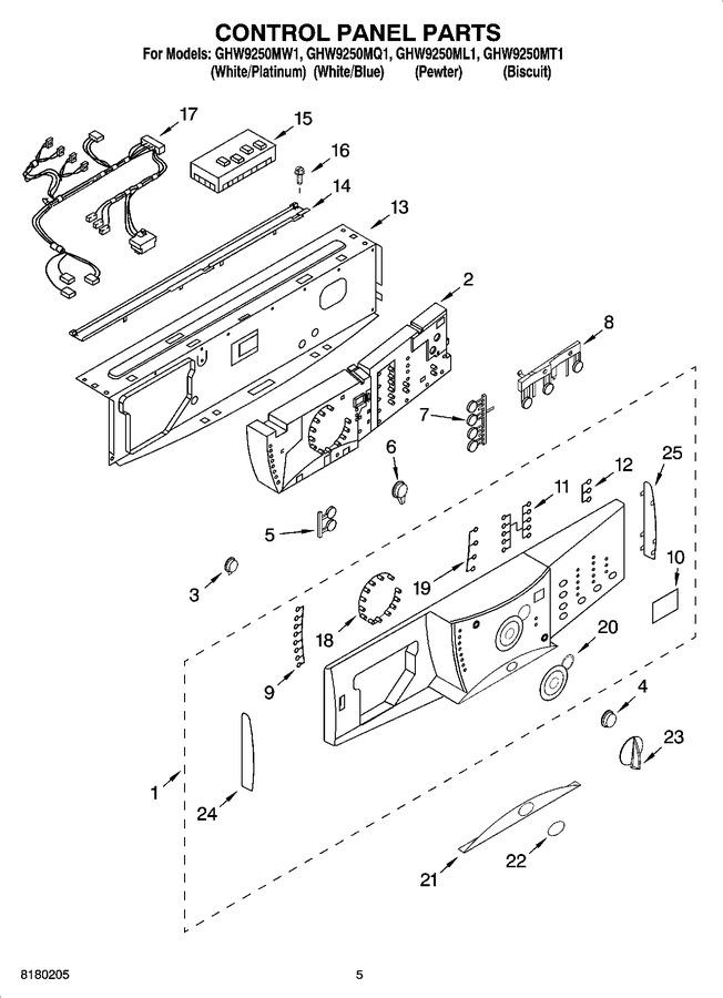 Diagram for GHW9250MQ1