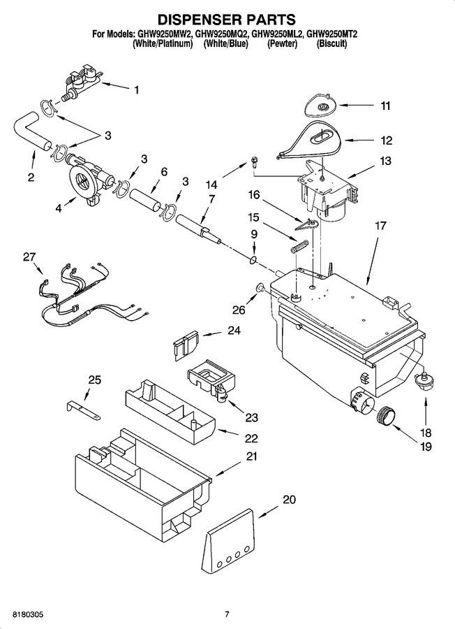 Diagram for GHW9250ML2