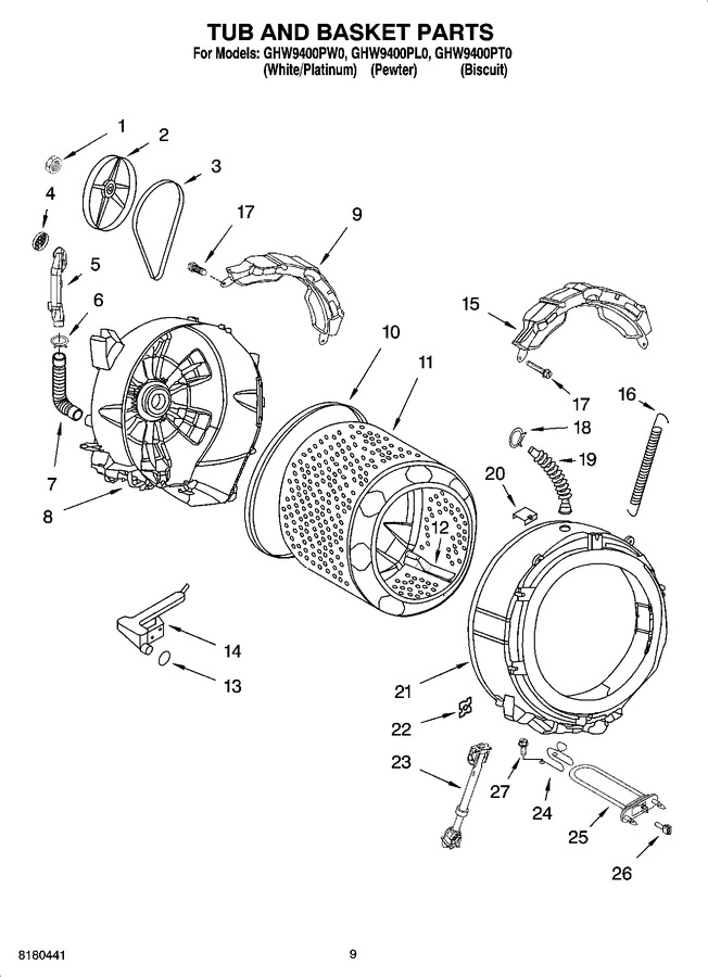 Diagram for GHW9400PW0