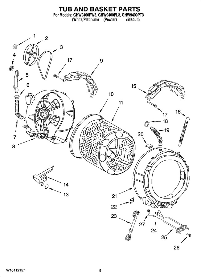 Diagram for GHW9400PW3