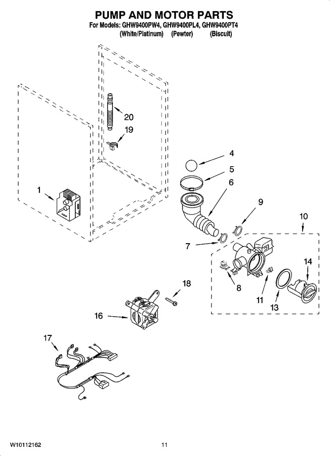 Diagram for GHW9400PL4