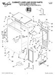 Diagram for 01 - Cabinet, Liner And Door, Literature