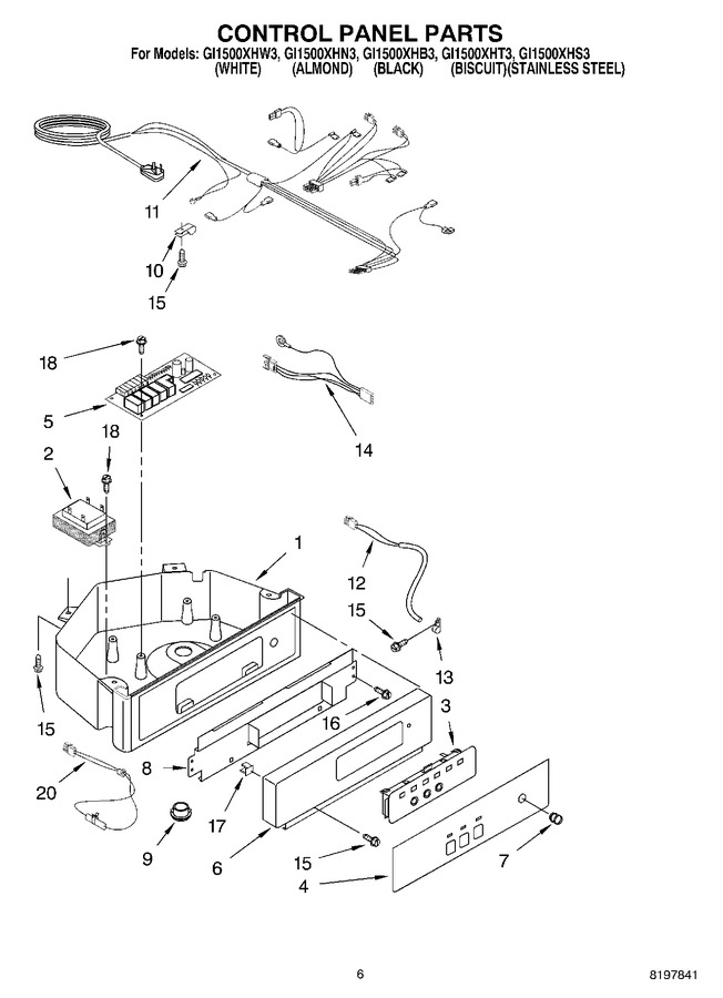 Diagram for GI1500XHT3