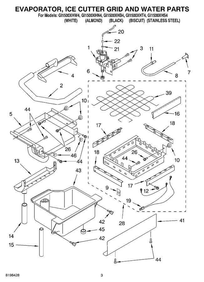 Diagram for GI1500XHT4