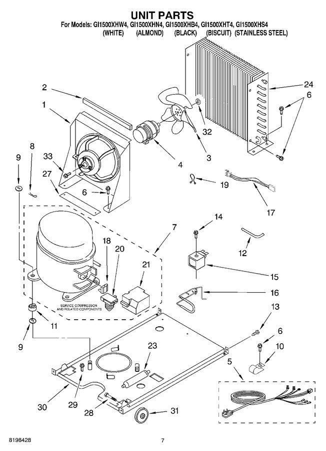 Diagram for GI1500XHS4