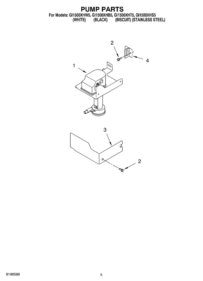 Diagram for GI1500XHT5
