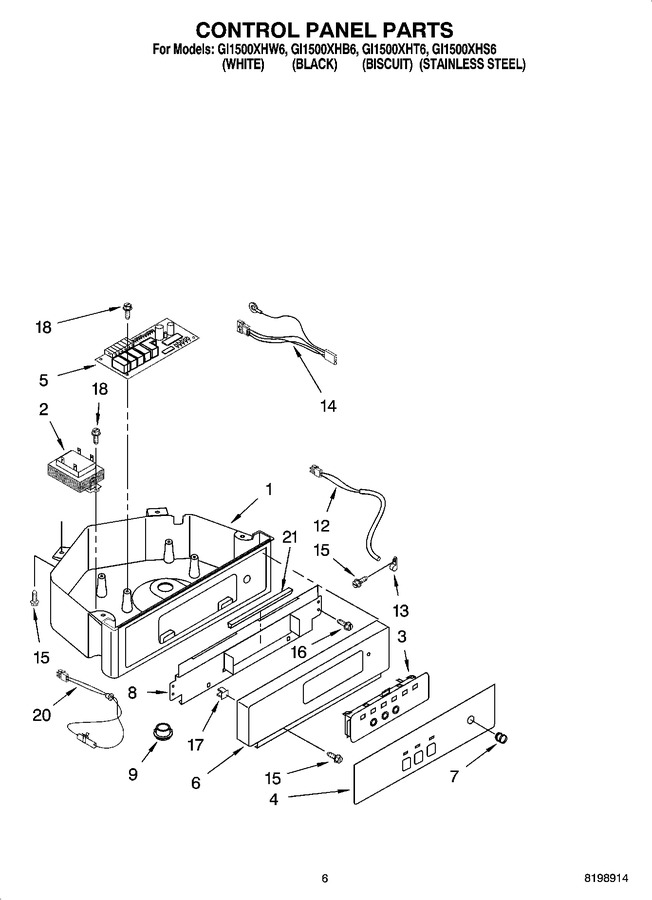 Diagram for GI1500XHS6