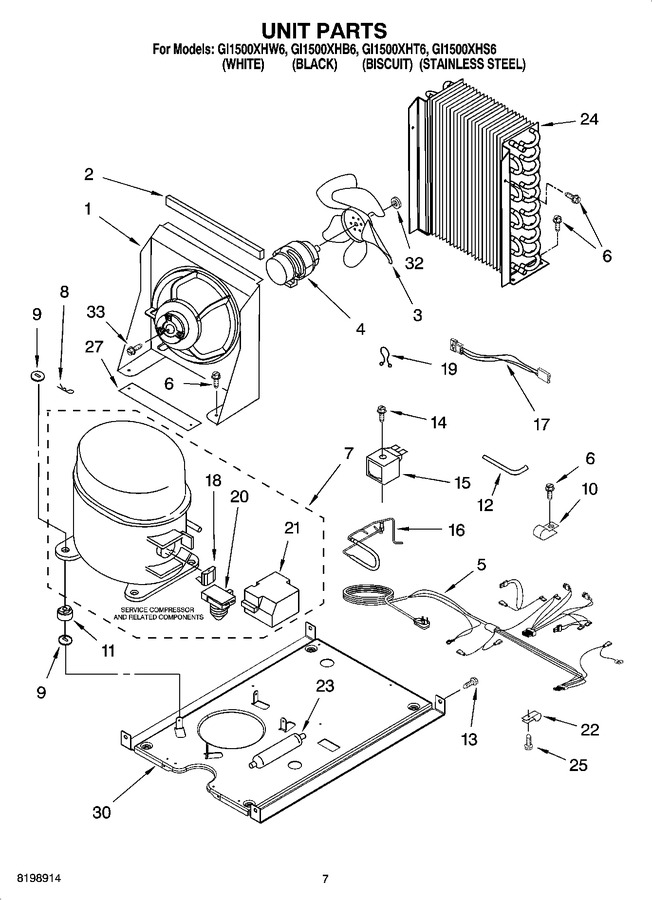 Diagram for GI1500XHS6