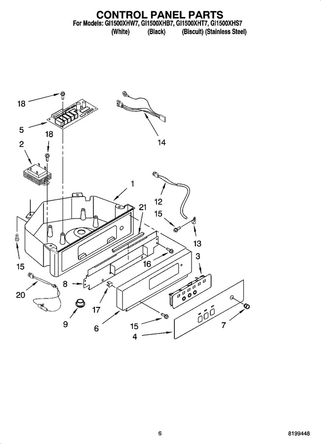 Diagram for GI1500XHT7