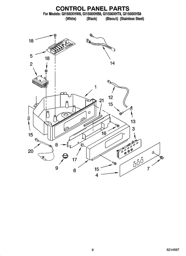 Diagram for GI1500XHS8