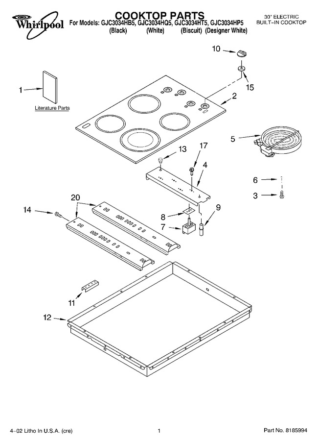 Diagram for GJC3034HP5