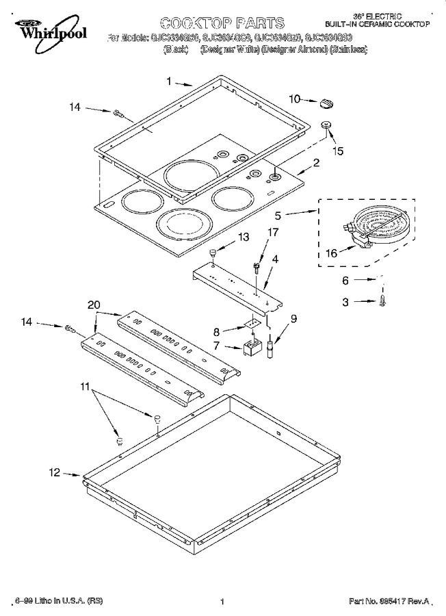 Diagram for GJC3634GZ0