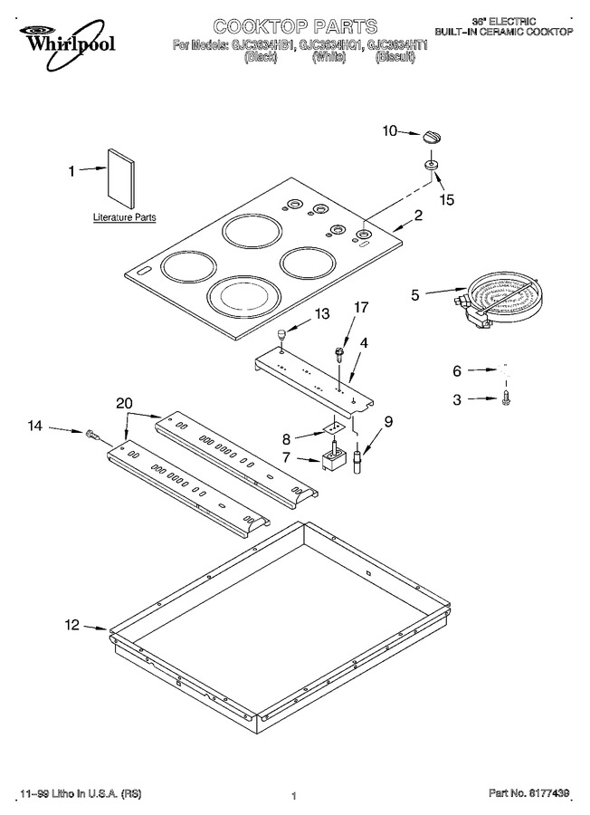 Diagram for GJC3634HT1