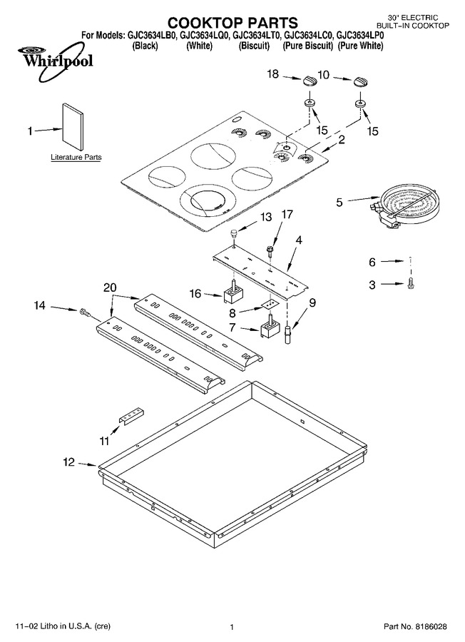 Diagram for GJC3634LC0