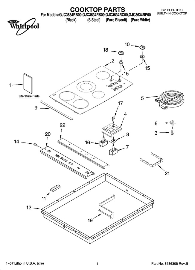 Diagram for GJC3634RC00