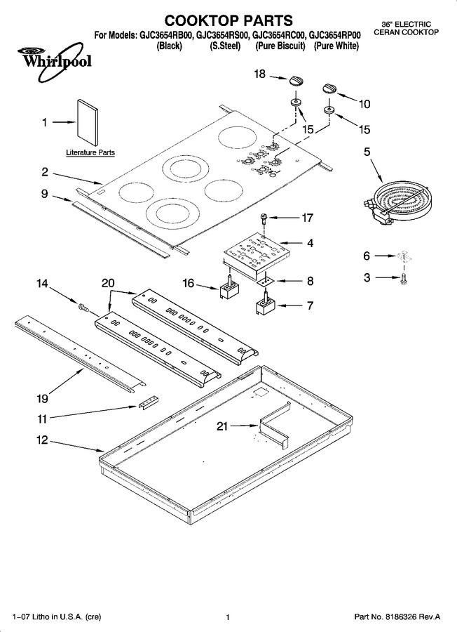 Diagram for GJC3654RP00