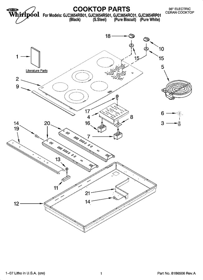 Diagram for GJC3654RC01