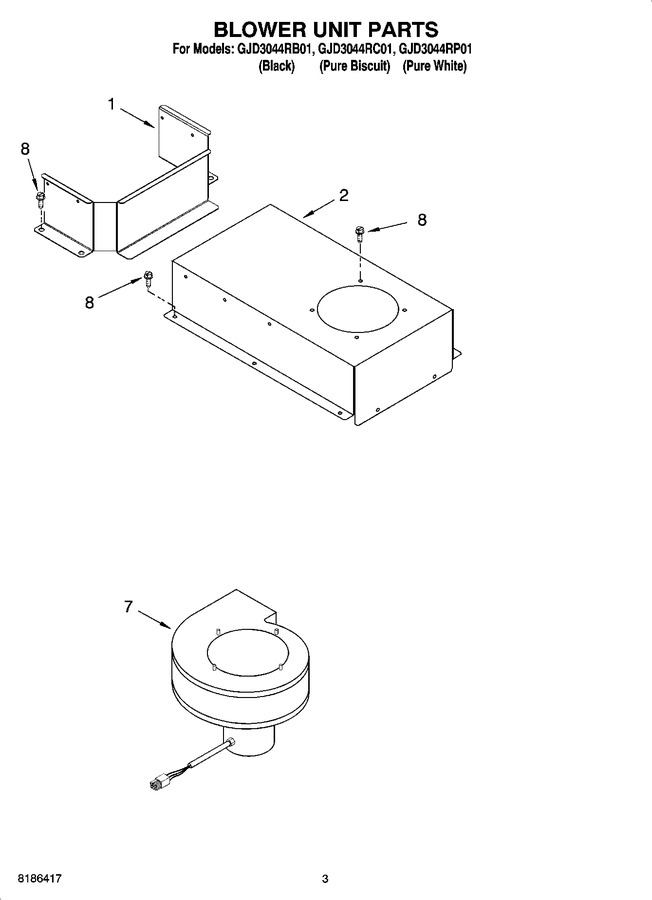 Diagram for GJD3044RP01