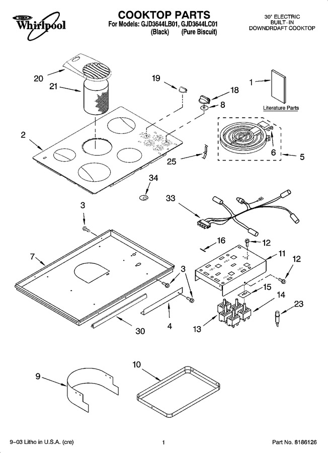 Diagram for GJD3644LC01