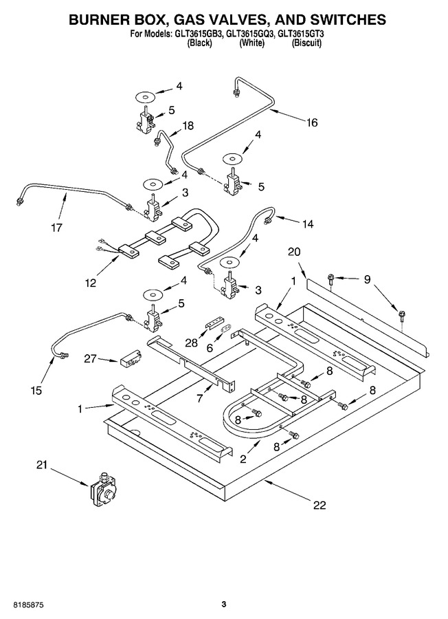 Diagram for GLT3615GB3