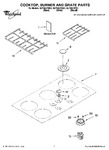 Diagram for 01 - Cooktop, Burner And Grate Parts