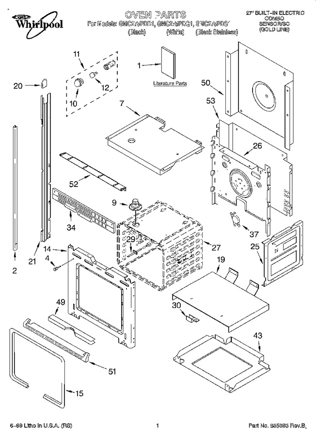 Diagram for GMC275PDQ1