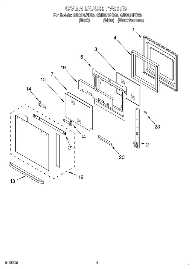 Diagram for GMC275PDQ5