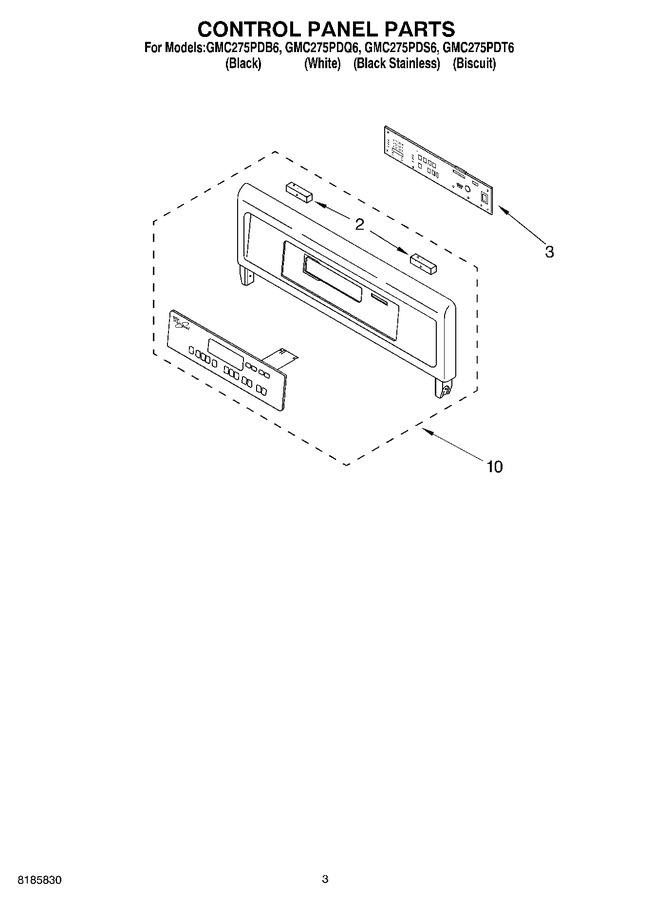 Diagram for GMC275PDT6