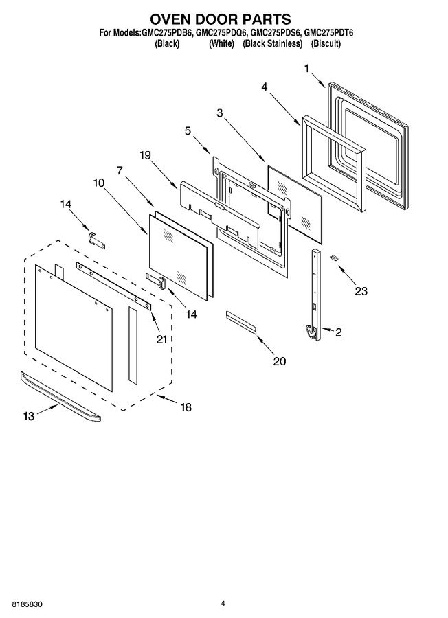 Diagram for GMC275PDT6