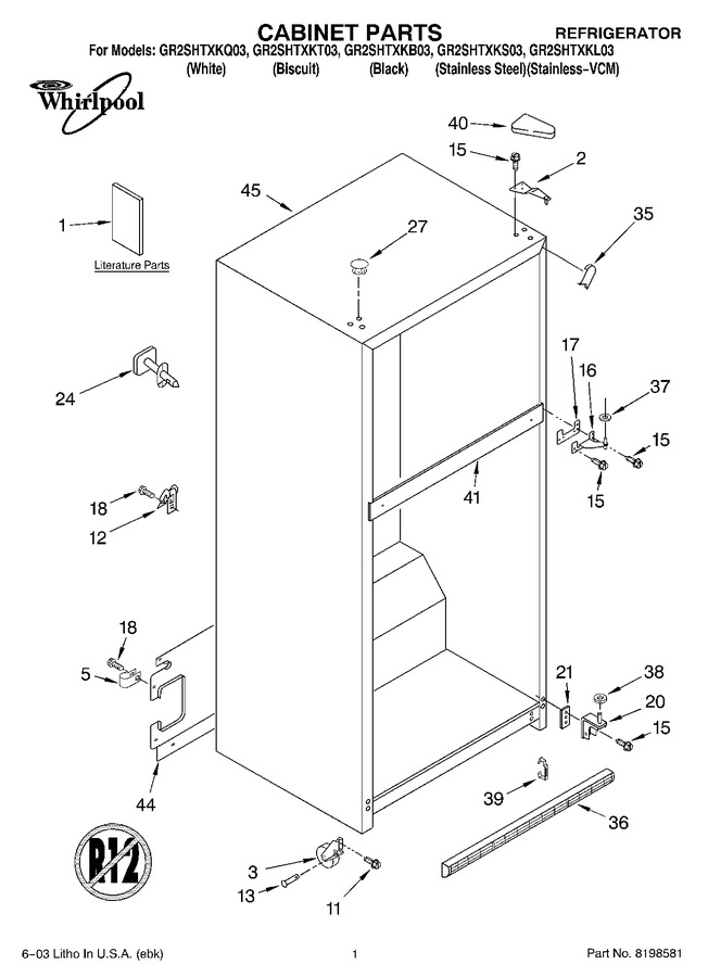 Diagram for GR2SHTXKT03