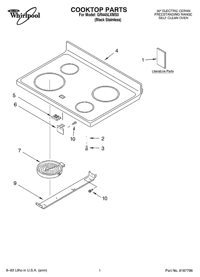 Diagram for GR445LXMS0