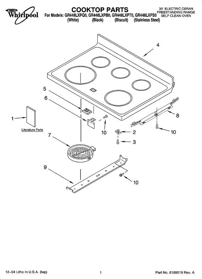 Diagram for GR448LXPT0