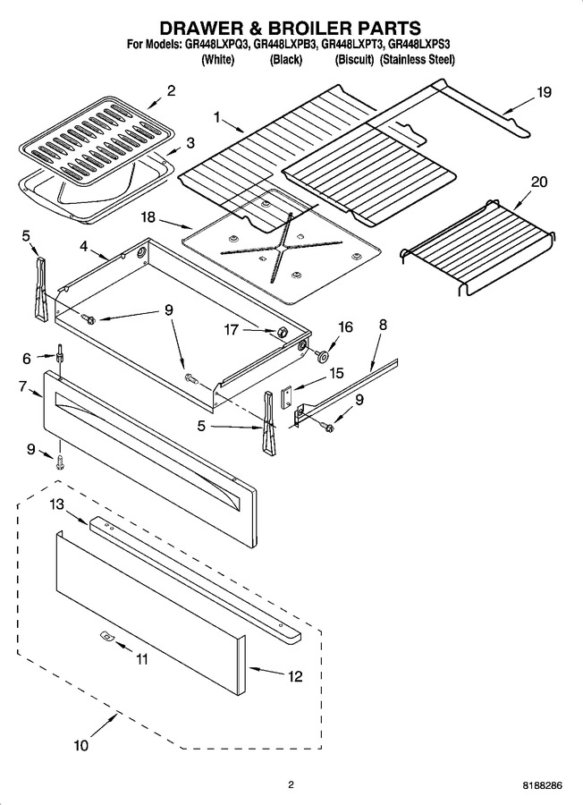 Diagram for GR448LXPQ3