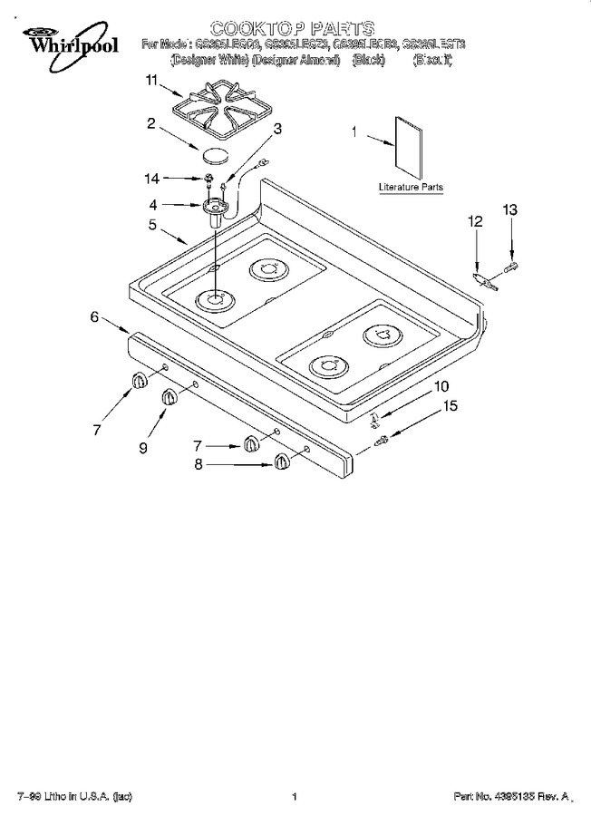 Diagram for GS395LEGZ3