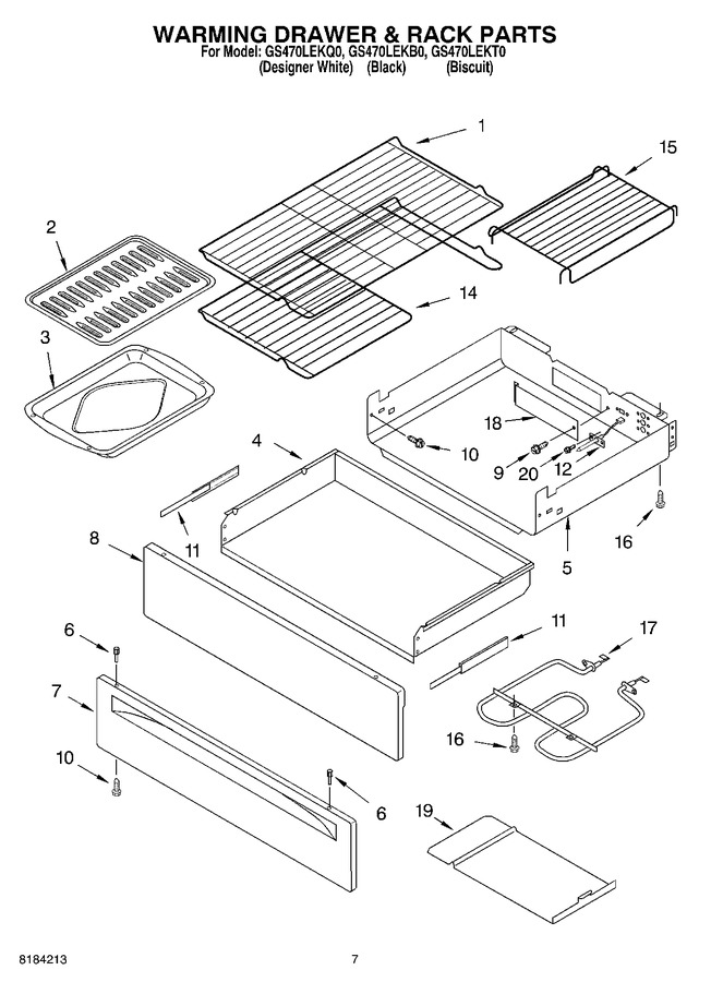 Diagram for GS470LEKB0