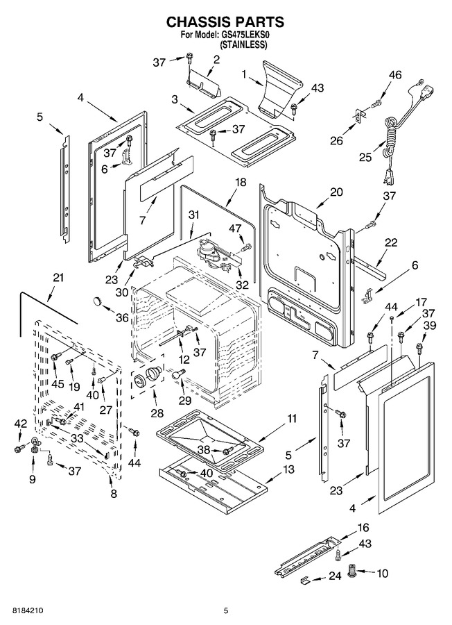 Diagram for GS475LEKS0