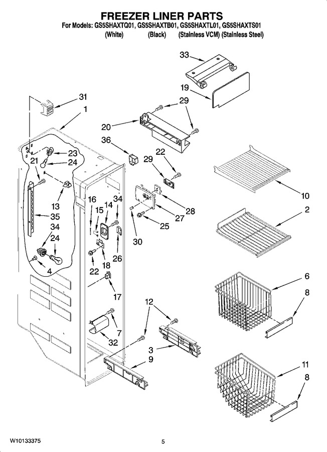 Diagram for GS5SHAXTL01