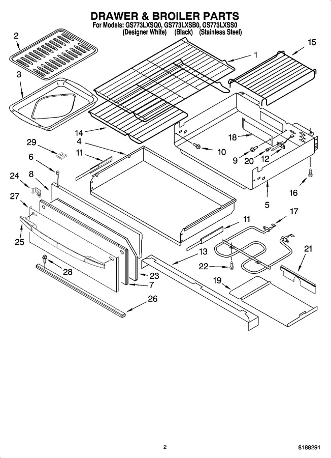 Diagram for GS773LXSB0