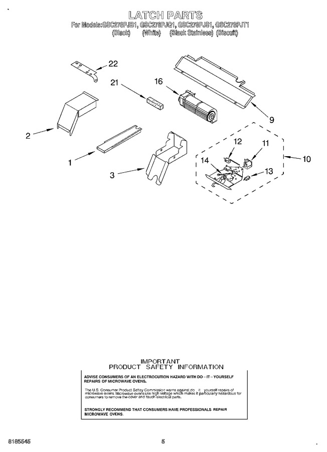 Diagram for GSC278PJT1