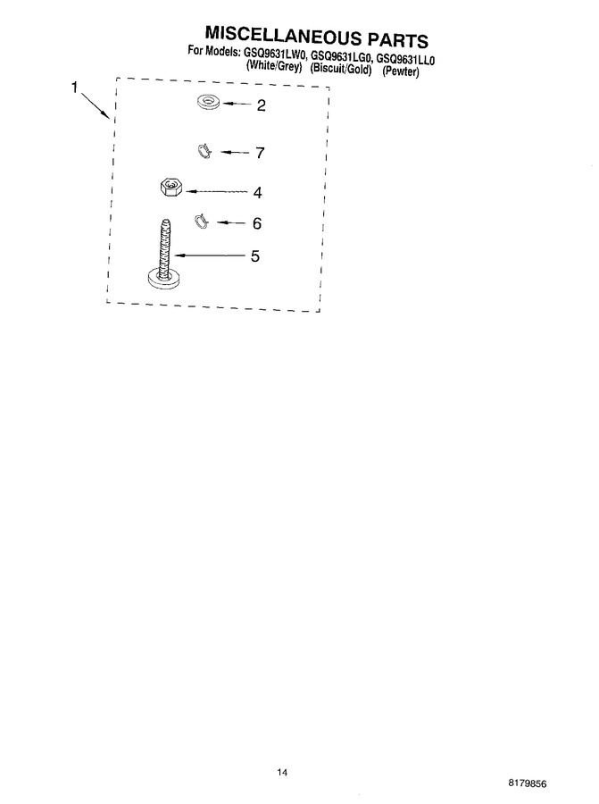 Diagram for GSQ9631LW0