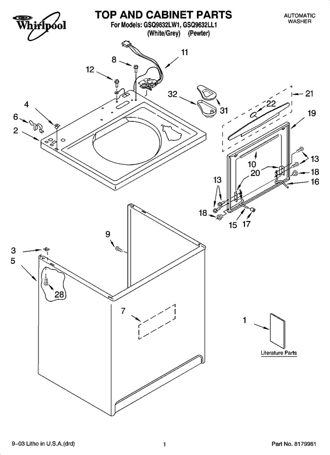 Diagram for GSQ9632LL1
