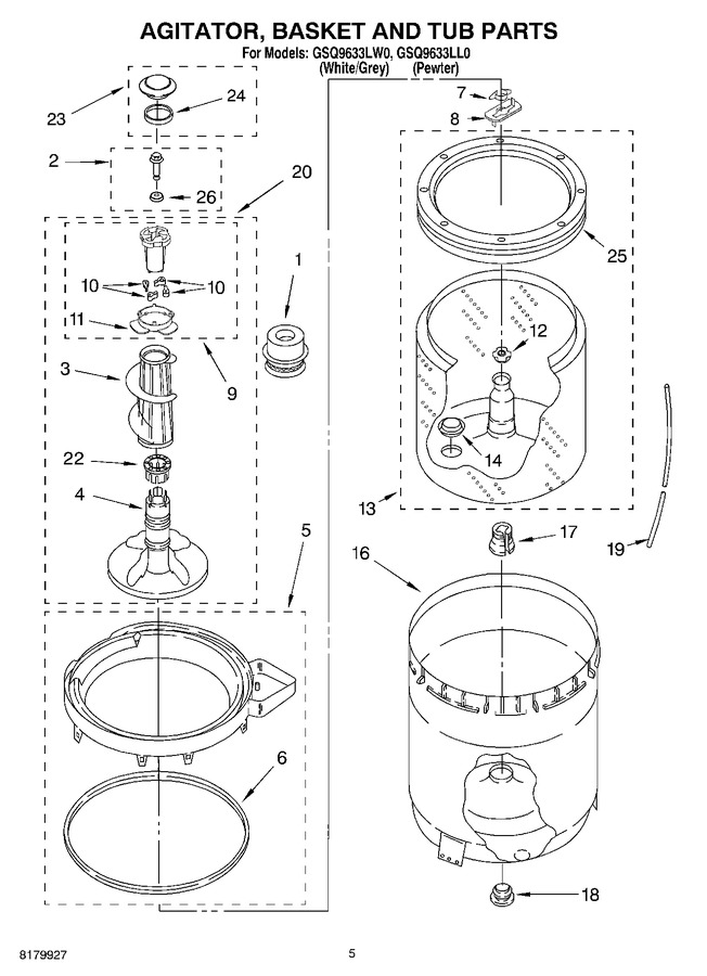 Diagram for GSQ9633LW0